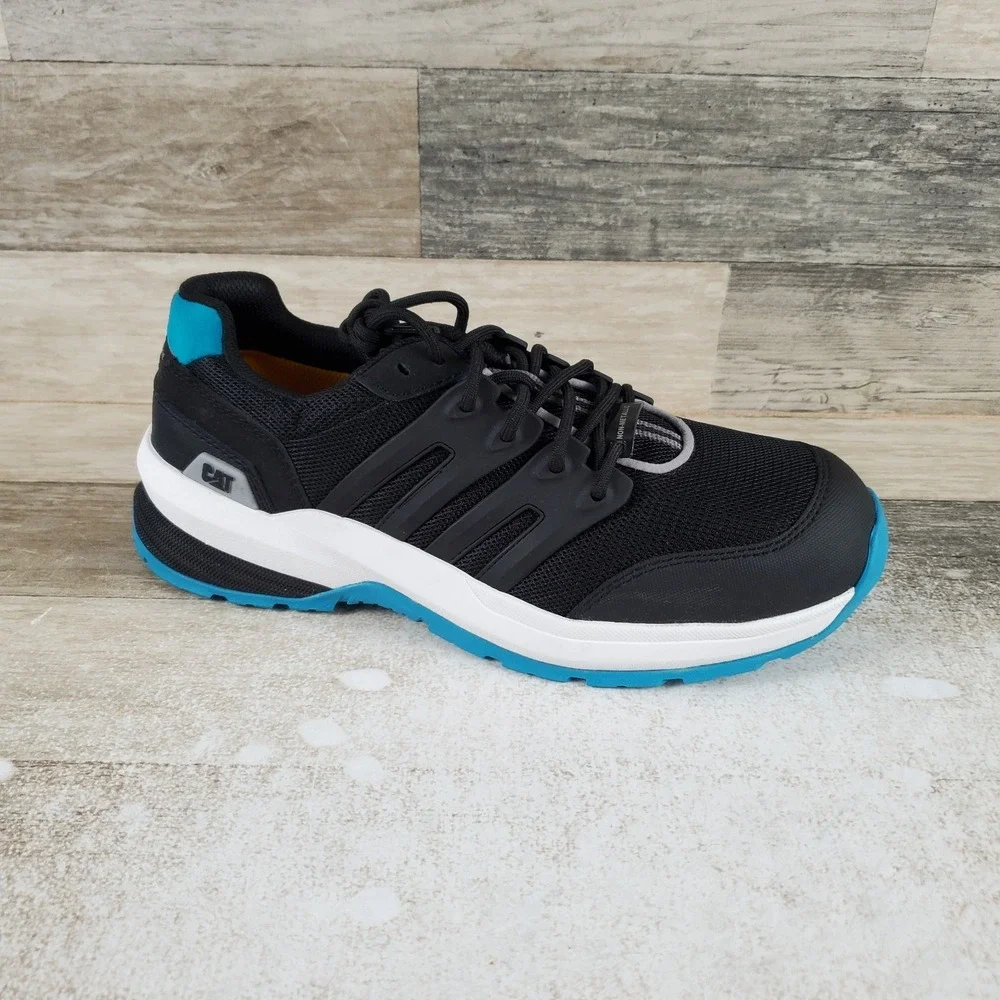 Caterpillar Streamline 2.0 Womens Work Shoes Sz 9.5 Black Teal Composite Toe